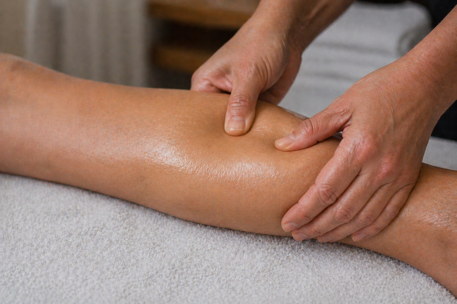 Foot and calf massage